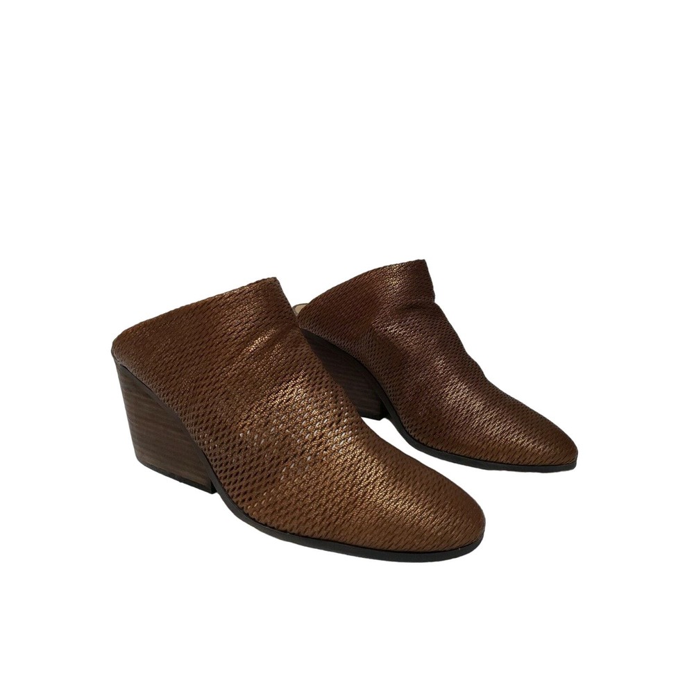 Lucky Brand Women's Size 11 M Golden Brown High Heel Slides